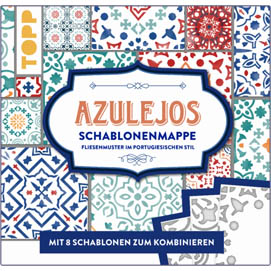 Buch Topp Schablonenmappe Azulejos